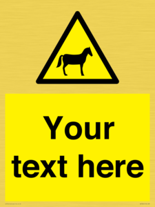 Custom warning horses